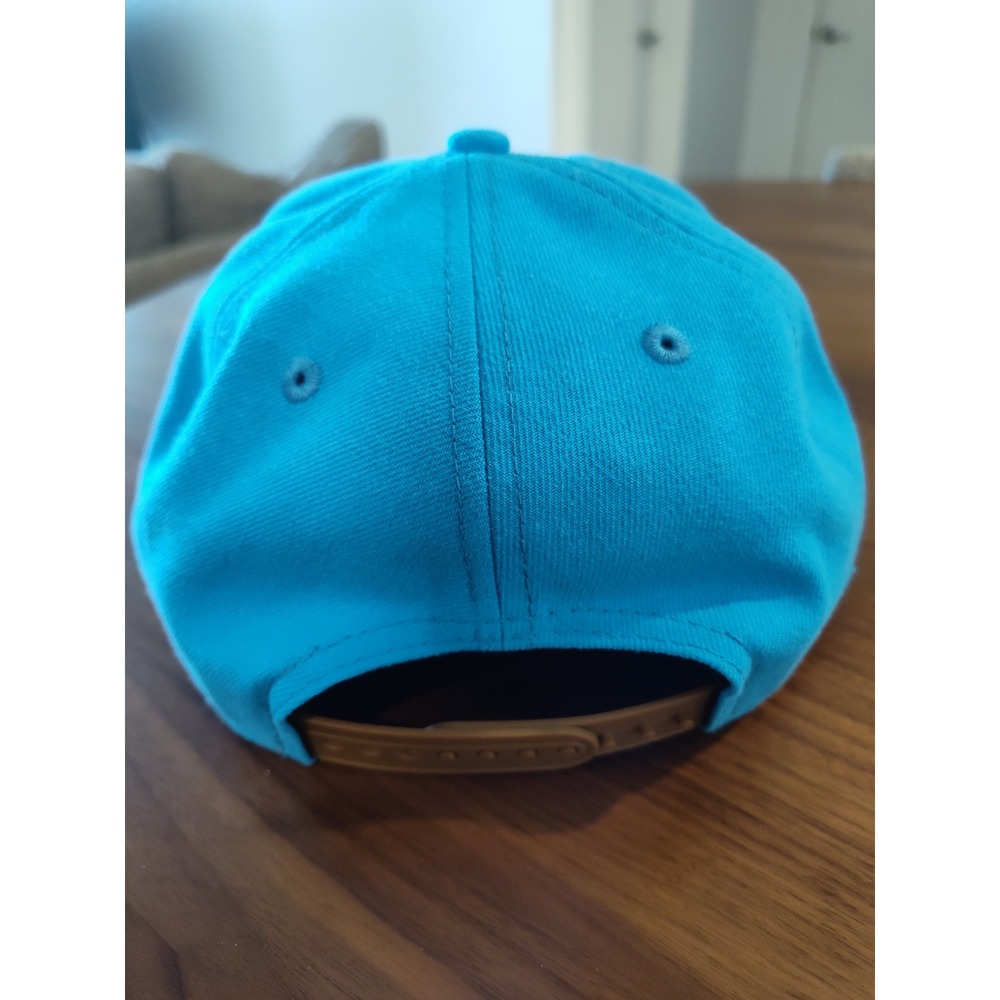 New Era 9FIFTY Pabst Blue Ribbon Snapback Hat Turquoise Brown Flat Bill Cap OSFM - Picture 3 of 6